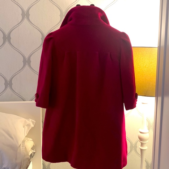 Fushia Thigh length coat - Picture 6 of 8